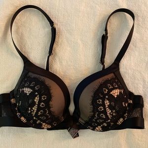 VS very sexy push up bra black lace 32A